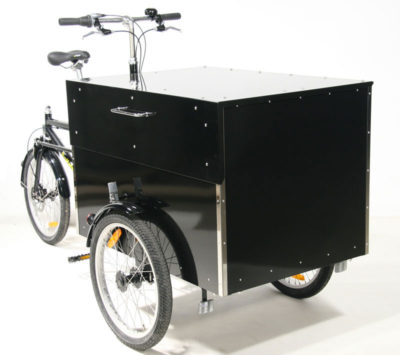 Transport cykel fra BellaBike Cargo el ladcykel med stort bundtræk