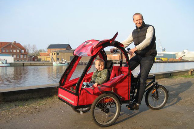 Christel og familien elsker deres super fede BellaBike ladcykel